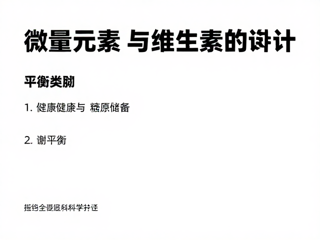 综合干预下的代谢平衡与生活方式整合