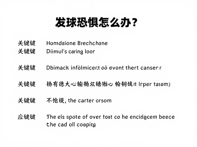 发球恐惧怎么办？克服害怕输球心理根源，打造比赛韧性