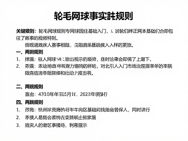 基础入门指南与训练重点建议