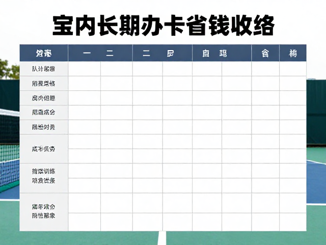 室内网球长期办卡省钱攻略，搭配反手训练与选鞋指南