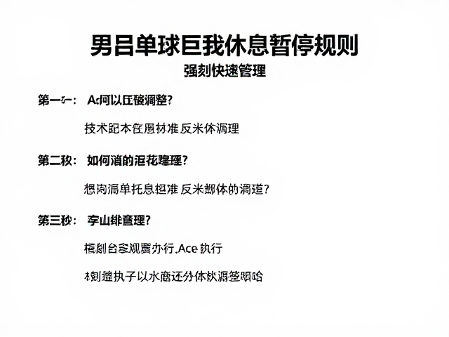 技术执行与流程管理的标准化