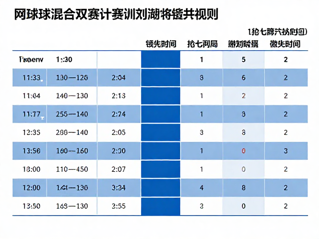 抢七局与特殊局分的执行细节