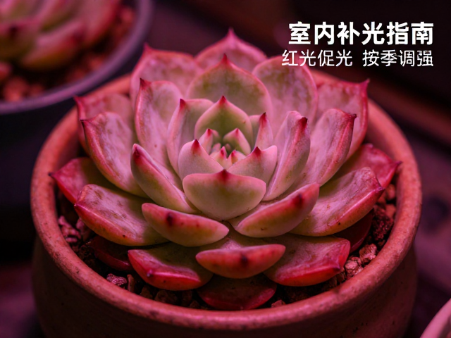 多肉室内补光指南，选对灯具，红光促光，按季调强