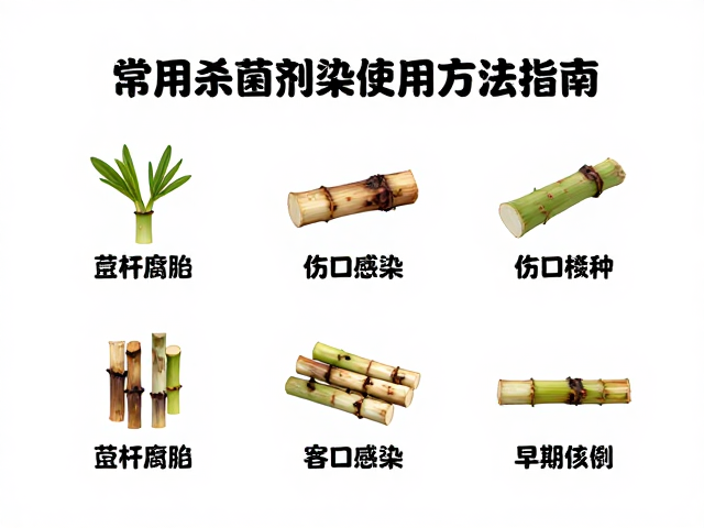 茎秆腐烂塌陷？常用杀菌剂种类与伤口感染使用方法指南