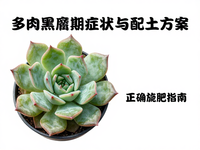 多肉黑腐初期症状与新手配土方案，附正确施肥指南