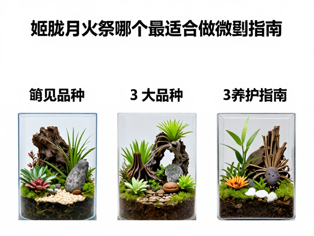 三大常见品种在微景观中的适配性对比