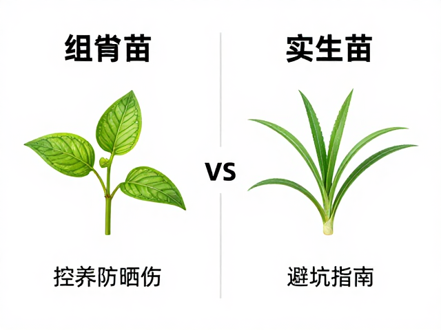 组培苗vs实生苗优劣，控养防晒伤，避坑指南