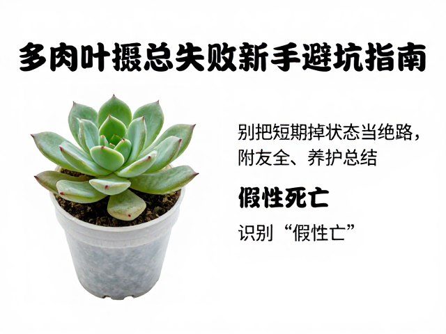 多肉叶插总失败？新手避坑指南，别把短期掉状态当绝路，附全年养护总结