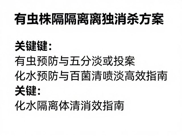化水预防体系的精准构建