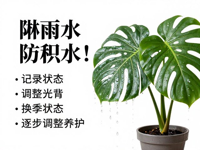 刚淋雨勿浇水防积水！记录状态换季逐步调整养护
