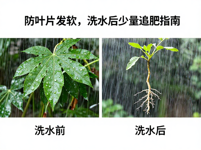 露天淋雨前后施肥调整，防叶片发软，浇水后少量追肥指南