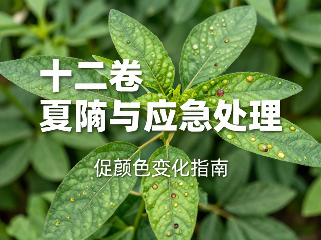 应急处理后的复壮与促色变化