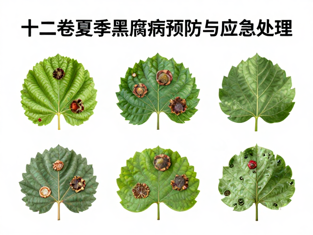 黑腐病早期症状识别与紧急切除
