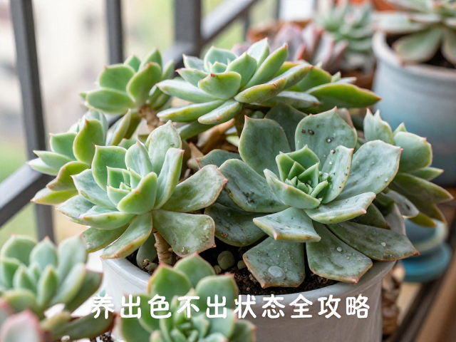 北向阳台耐阴多肉换季逐步适应，养出色差出状态全攻略
