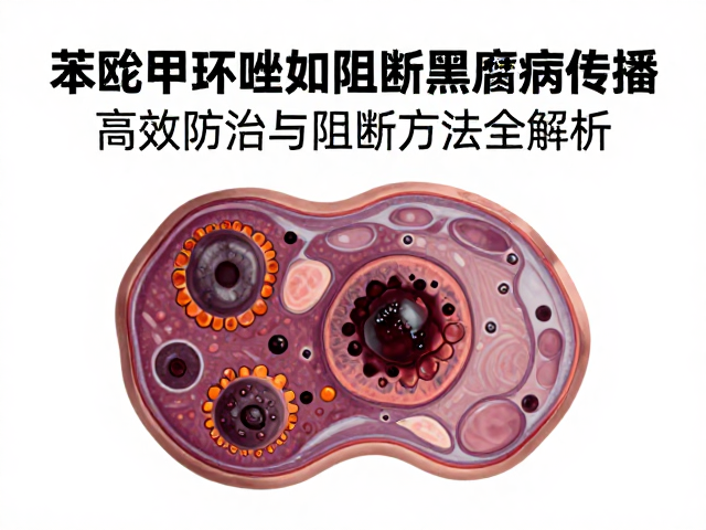 苯醚甲环唑如何阻断黑腐病传播？高效防治与阻断方法全解析