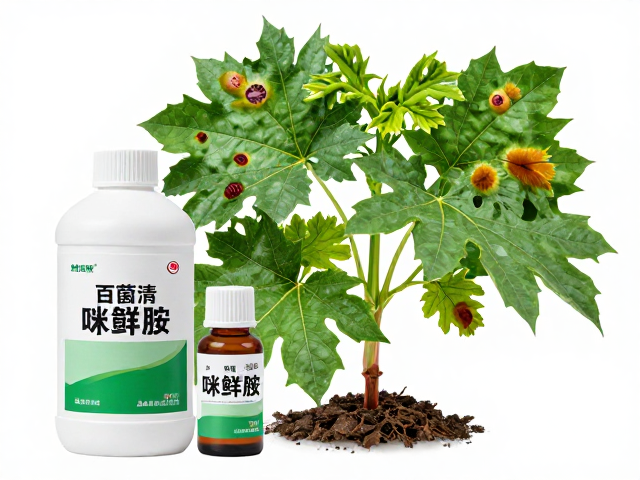 百菌清与咪鲜胺防治炭疽病，搭配微生物菌剂灌根提效