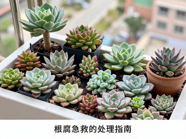 多肉阳台造景品种搭配与案例，附根腐急救处理指南