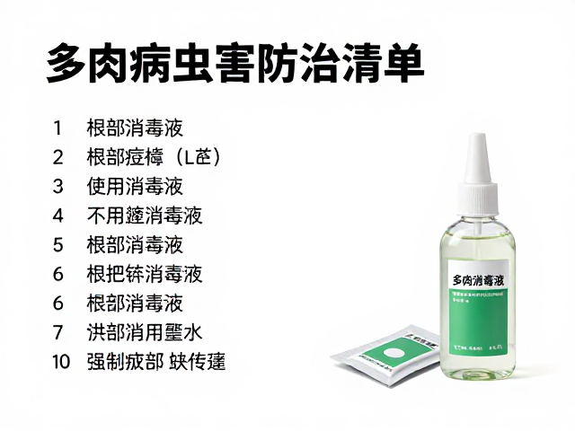 多肉病虫害防治清单，根部消毒液与小包装药剂推荐