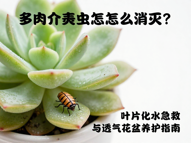 多肉介壳虫怎么消灭？叶片化水急救与透气花盆养护指南