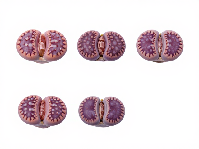 小纹生石花（Lithops aucotii）的紫色变种辨析