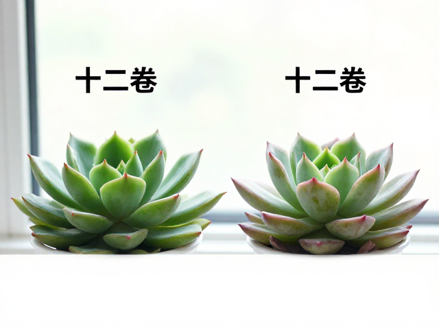 宝草与照波的叶片形态与窗面差异