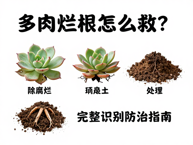 多肉烂根怎么救？切除腐烂，病土处理，完整识别防治指南