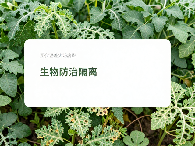 昼夜温差大防病斑？生物防治隔离，绿色方案护作物