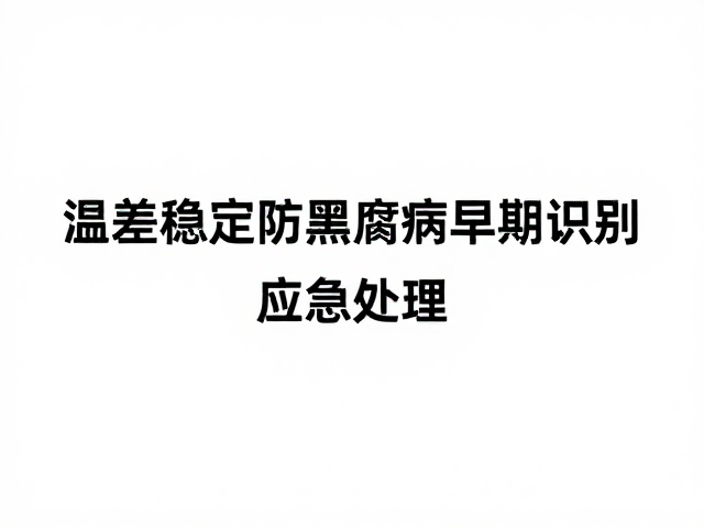 应急干预下的根系冻害缓解策略