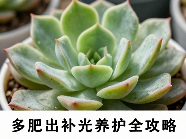 多肉出状态避坑，钾肥促紧凑，室内补光养护全攻略