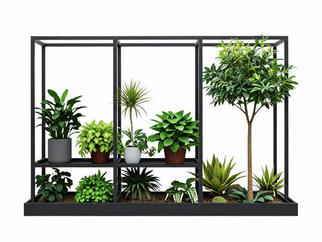 室内花架多层造景设计，虹之玉与户外老桩展示区搭配指南