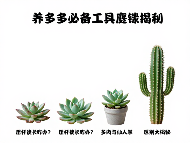 多肉植物与仙人掌的形态差异
