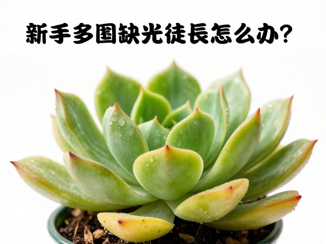 新手多肉缺光徒长怎么办？叶插繁殖教程，爆盆不黄叶