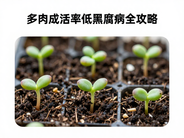 多肉播种发芽3-14天，为何成活率低？黑腐病处理全攻略