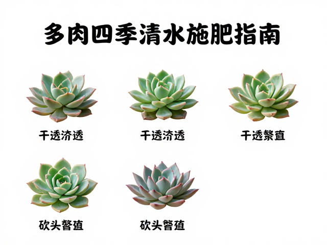 多肉四季浇水施肥指南，干透浇透，砍头繁殖全攻略
