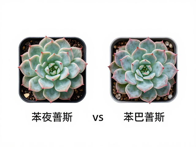 静夜vs苯巴蒂斯，园艺杂交下的多肉相似与区分指南