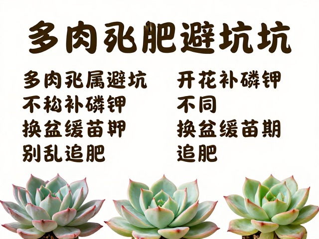 多肉施肥避坑，不同科属频次不同，开花补磷钾，换盆缓苗期别乱追肥