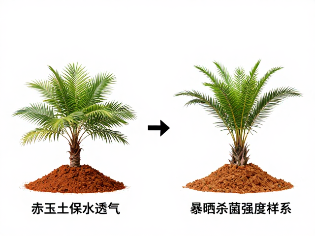 不同植物对赤玉土暴晒与光照的适应性差异