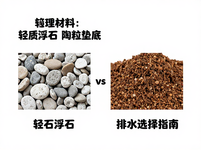 轻石浮石vs陶粒垫底，配土材料优缺点解析与排水选择指南