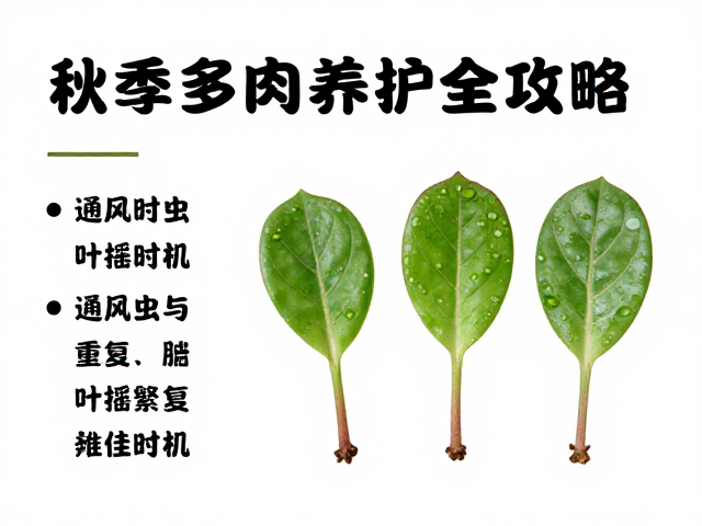 叶插繁殖的最佳时机与操作细节