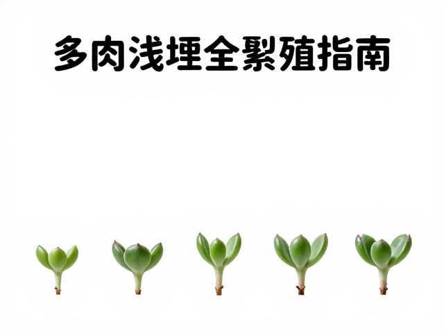 多肉叶插最佳时机，斜插浅埋全年繁殖指南