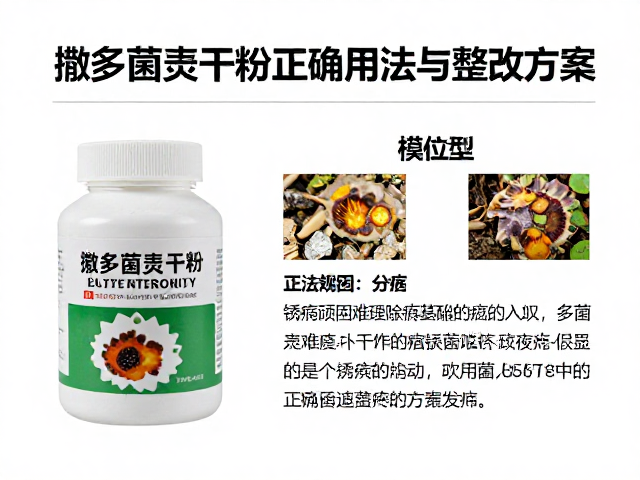 锈病反复咋办？撒多菌灵干粉正确用法与整改方案