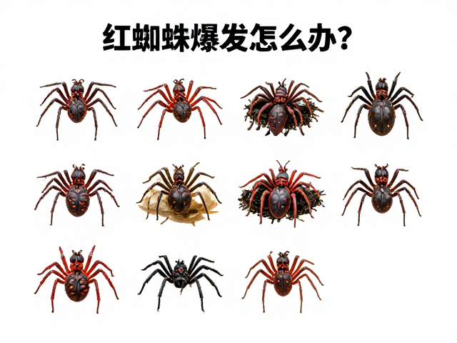 红蜘蛛爆发怎么办？常用杀虫剂种类与喷药灌根处理全指南