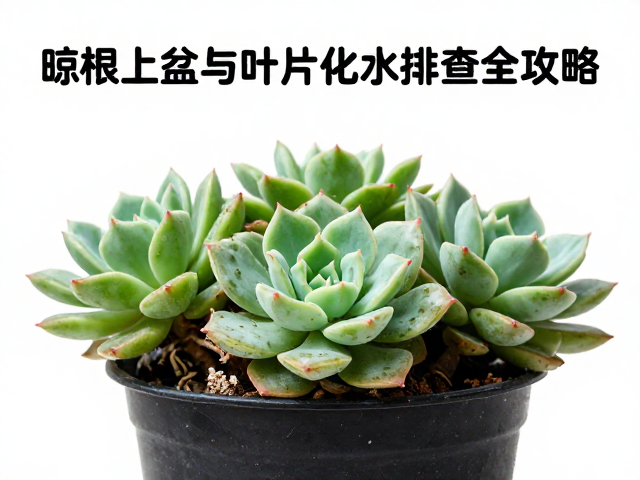 多肉群生培养法，晾根上盆与叶片化水排查全攻略