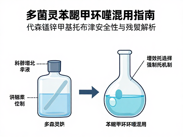 多菌灵苯醚甲环唑混用指南，代森锰锌甲基托布津安全性与残留解析