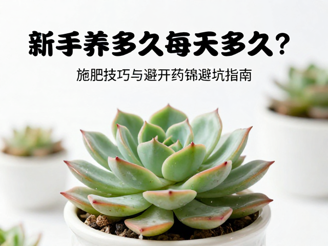 新手养多肉，每天晒多久？施肥技巧与避开药锦避坑指南
