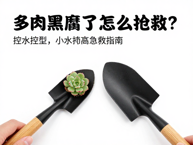 多肉黑腐了怎么抢救？控水控型，小铲子急救指南