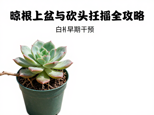 多肉白粉病怎么防治？晾根上盆与砍头扦插全攻略
