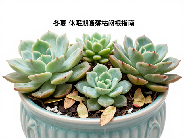 多肉冬夏休眠期修剪枯叶，夏季少量沿盆浇防闷根指南