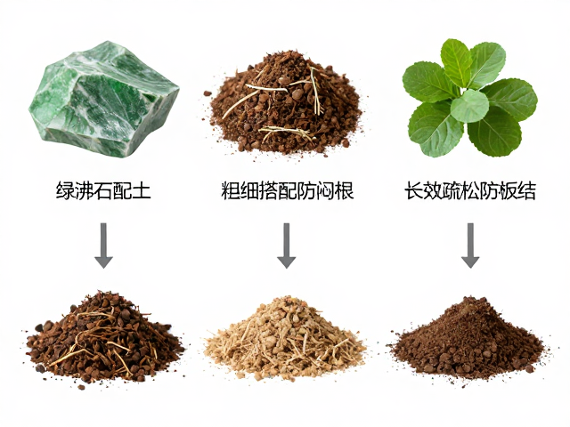 针对不同植物的配土策略