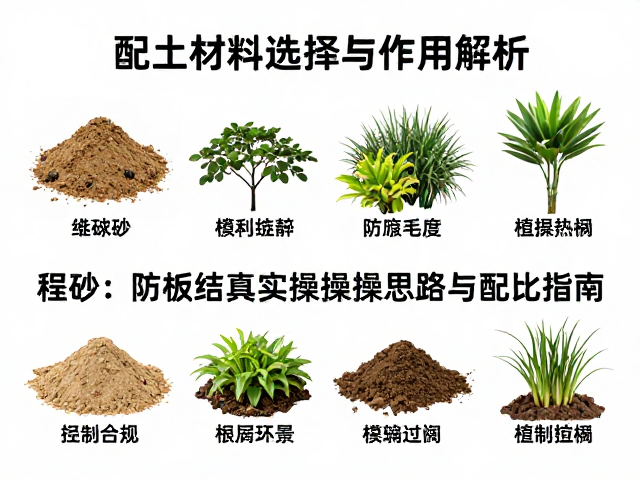 不同植物场景的实操配比